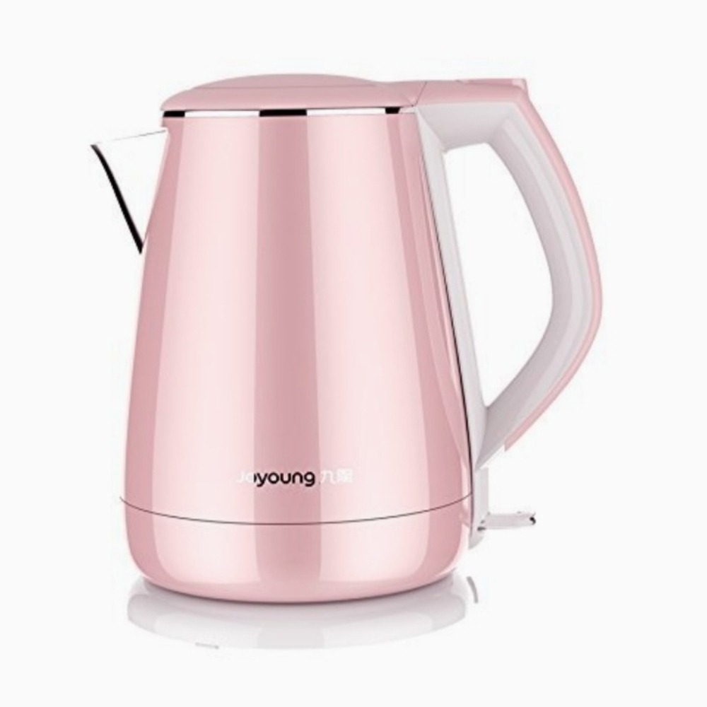 Joyoung K15-F026M Princess Series 1.5 Liters Stainless Electric Kettle, Pink